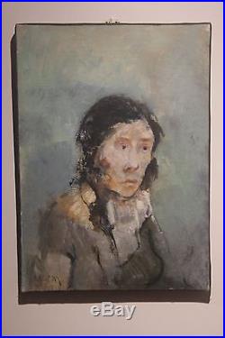 Jean Jansem Portrait de femme huile sur toile signée