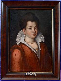 Jeune Femme à la Perle, 1580, Exceptionnelle Ecole Française d'Epoque Henri III