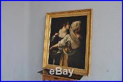 Judith et sa servante huile sur toile classique XIXème