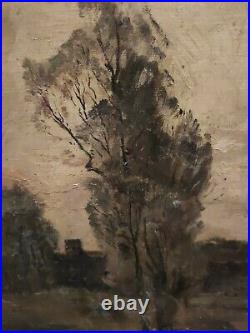 Jules DENEUX (1869-1895) tableau huile sur toile encadrement neuf