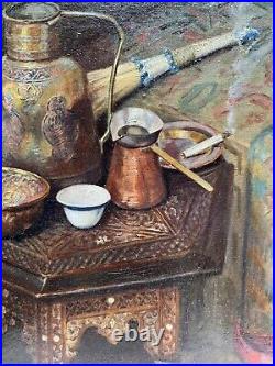 Jules Leroy (1856-1921) Fumée Orientale, Nature Morte Orientaliste