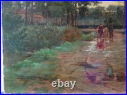 La Bresse Des Peintres-louis Jourdan (1872-1948)-paysage Sous La Pluie & Vaches La Bresse Des Peintres-louis Jourdan (1872-1948)-paysage Sous La Pluie & Vaches