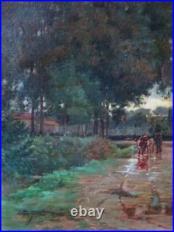 La Bresse Des Peintres-louis Jourdan (1872-1948)-paysage Sous La Pluie & Vaches La Bresse Des Peintres-louis Jourdan (1872-1948)-paysage Sous La Pluie & Vaches