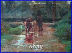 La Bresse Des Peintres-louis Jourdan (1872-1948)-paysage Sous La Pluie & Vaches La Bresse Des Peintres-louis Jourdan (1872-1948)-paysage Sous La Pluie & Vaches