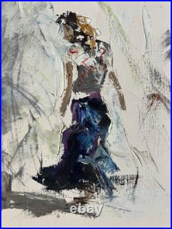 La Danseuse de Flamenco en 1954 Victor bruzac Huile sur toile La Danseuse de Flamenco en 1954 Victor bruzac Huile sur toile