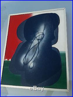 Ladislas KIJNO (1921-2012) Huile acrylique et glycéro sur toile