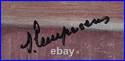 Lempereur. Pin-up art. Peinture huile sur toile signé Lempereur. Pin-up art. Peinture huile sur toile signé