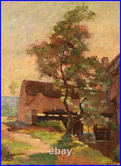 Léon Duval-Gozlan 1853-1941. Paysage au Moulin