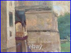 Louis Joseph POTTIN (XIX-XX) Paysage Château Médiéval Donjon Rempart Cachet