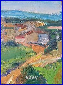 Louis TONCINI (1907-2002) Village de Provence Huile sur Toile Cadre DELF