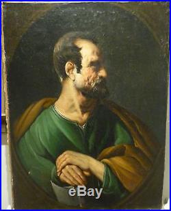 Magnifique Oeuvre 17eme D´ecole Italienne Tres Proche A Le Jeune Jose De Ribera