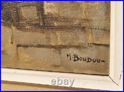 MARCEL BOUDOU. Intérieur Rustique D' Auvergne. Peinture huile sur toile signé MARCEL BOUDOU. Intérieur Rustique D' Auvergne. Peinture huile sur toile signé