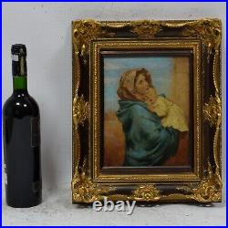 Madonna sur la route, impression sur toile peinte à l'huile 38x31 cm