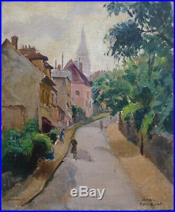Marc BARDON (1891) Rue de l'abreuvoir PARIS MONTMARTRE RARE KVAPIL