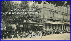 Marseille 1900. Grand Impressionniste. La Grande Brasserie Du Chapitre. Signé