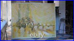Original Toile du Peintre Lee Reynolds Manhattan 122 cm x 154 cm