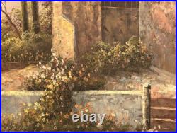 Original Vintage Marine Landscape Oil Painting on Canvas, Signed