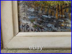 PAYSAGE MONTIGNY SUR LOING huile sur toile de Maurice PROUST(1867-1944)