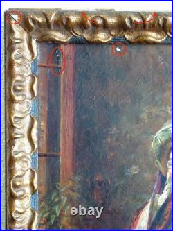 PEINTURE IMPRESSIONNISTE XXe (VERS 1910/20)-PORTRAIT DE FEMME, LA COUTURIÈRE