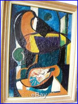 PONS Jean (1913-2005) Enclume de la chair -Composition abstraite 1947-Huile/ST
