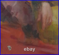 PORTRAIT D'UNE GITANE DEBUT XX ème A RESTAURER HUILE SUR TOILE