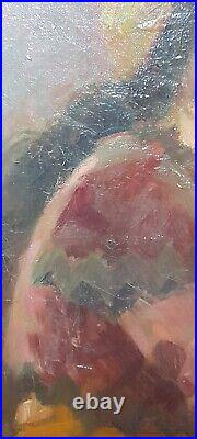 PORTRAIT D'UNE GITANE DEBUT XX ème A RESTAURER HUILE SUR TOILE