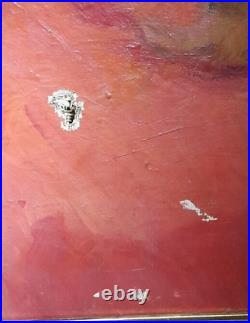PORTRAIT D'UNE GITANE DEBUT XX ème A RESTAURER HUILE SUR TOILE