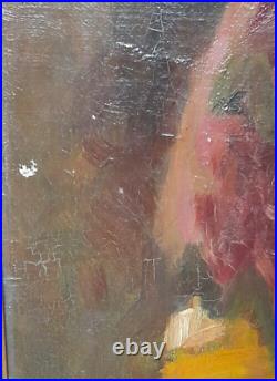 PORTRAIT D'UNE GITANE DEBUT XX ème A RESTAURER HUILE SUR TOILE