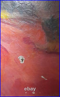 PORTRAIT D'UNE GITANE DEBUT XX ème A RESTAURER HUILE SUR TOILE
