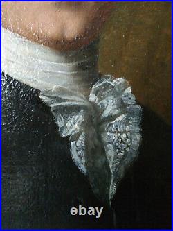 PORTRAIT HOMME NOBLE EPOQUE XVIII ème, 18ème siècle Huile sur toile
