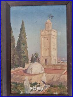 Painting oil antique orientalist peinture ancienne huile sur toile Orientaliste