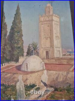 Painting oil antique orientalist peinture ancienne huile sur toile Orientaliste