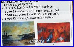 Paris Tableau Peinture Huile Sur Toile Artiste Peintre Kleiner Oeuvre Originale