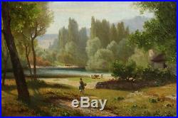Paysage du Doubs, Antonin Fanart (1831-1903), Franche-Comté, Besançon