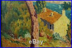 Paysage marin Cavalaire, Var, Joseph Lépine (1867-1943) post impressionnisme