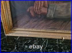 Peinture Ancienne Huile Sur Toile Portrait De Femme Peinture Ancienne Huile Sur Toile Portrait De Femme