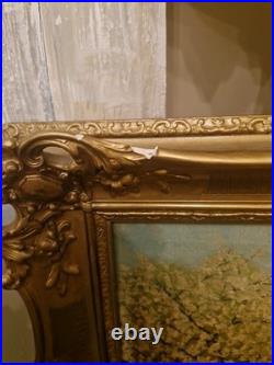 Peinture Ancienne Huile Sur Toile Poule Signée Adolphe POOT