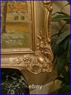 Peinture Ancienne Huile Sur Toile Poule Signée Adolphe POOT