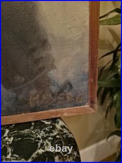 Peinture Ancienne Huile Sur Toile Signée