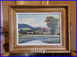 Peinture Ancienne, Huile Sur Toile Signée Boillot. Peintre Franc Comtois