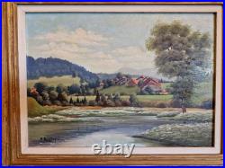 Peinture Ancienne, Huile Sur Toile Signée Boillot. Peintre Franc Comtois