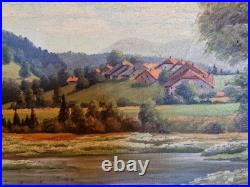 Peinture Ancienne, Huile Sur Toile Signée Boillot. Peintre Franc Comtois