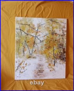 Peinture D Automne Originale Sur Toile 42 X 55 Peinture D Automne Originale Sur Toile 42 X 55