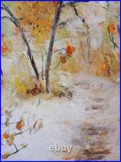 Peinture D Automne Originale Sur Toile 42 X 55