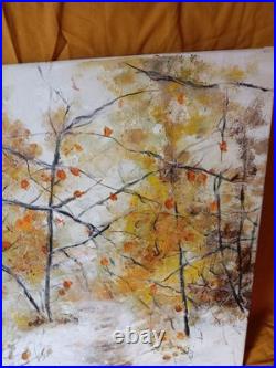 Peinture D Automne Originale Sur Toile 42 X 55