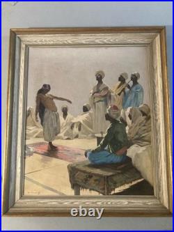 Peinture Huile Sur Toile Antonio GODOY Orientaliste 1950 Orientalisme Ancien Art