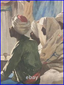 Peinture Huile Sur Toile Antonio GODOY Orientaliste 1950 Orientalisme Ancien Art