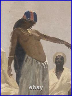 Peinture Huile Sur Toile Antonio GODOY Orientaliste 1950 Orientalisme Ancien Art