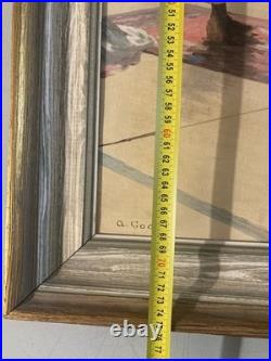 Peinture Huile Sur Toile Antonio GODOY Orientaliste 1950 Orientalisme Ancien Art