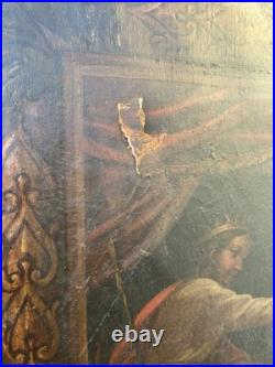 Peinture ItalienneXVIIe Huile Sur Toile Le Massacre Des Innocents Lucas Penni